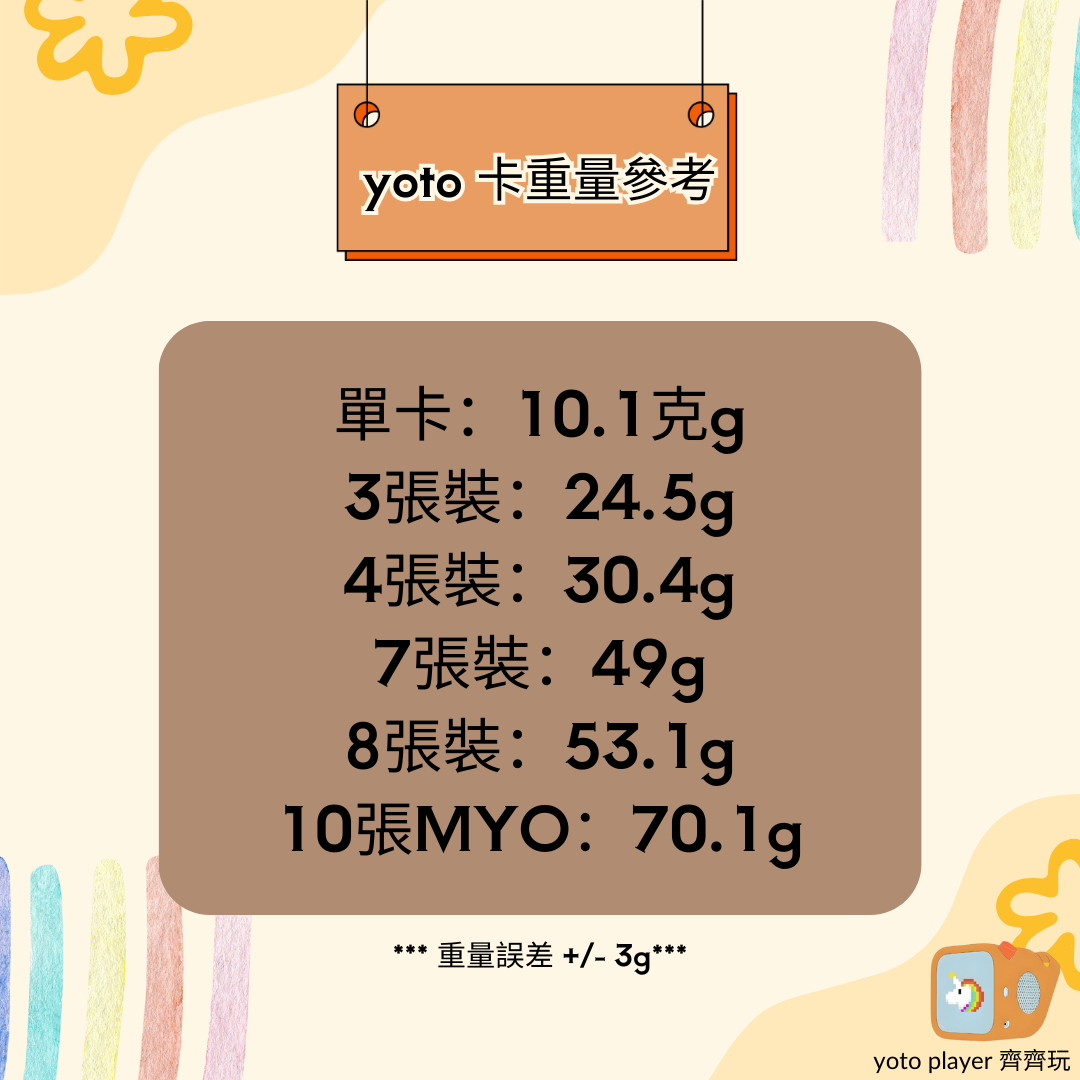 【Yoto卡重量及運費計算指南】— 如何輕鬆安排集運及購買Yoto卡？ 內文圖片 2