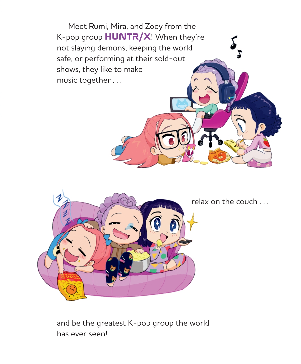 《For the Fans! (Kpop Demon Hunters): Official Storybook (Little Golden Book)》內頁 2